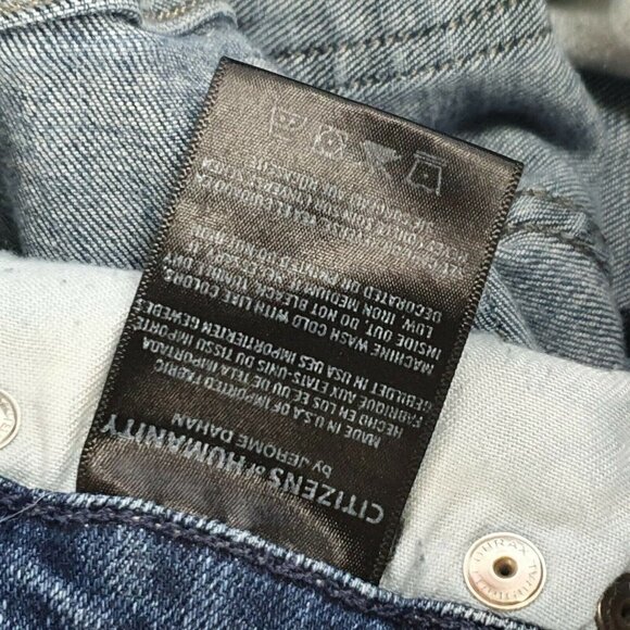 Citizens of Humanity 26 womens Emerson Slim Boyfriend Jeans Dark Wash COH Flaw‎ - Picture 7 of 12